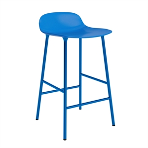 Normann Copenhagen - Form Barstool 65 cm - Blå/Stål